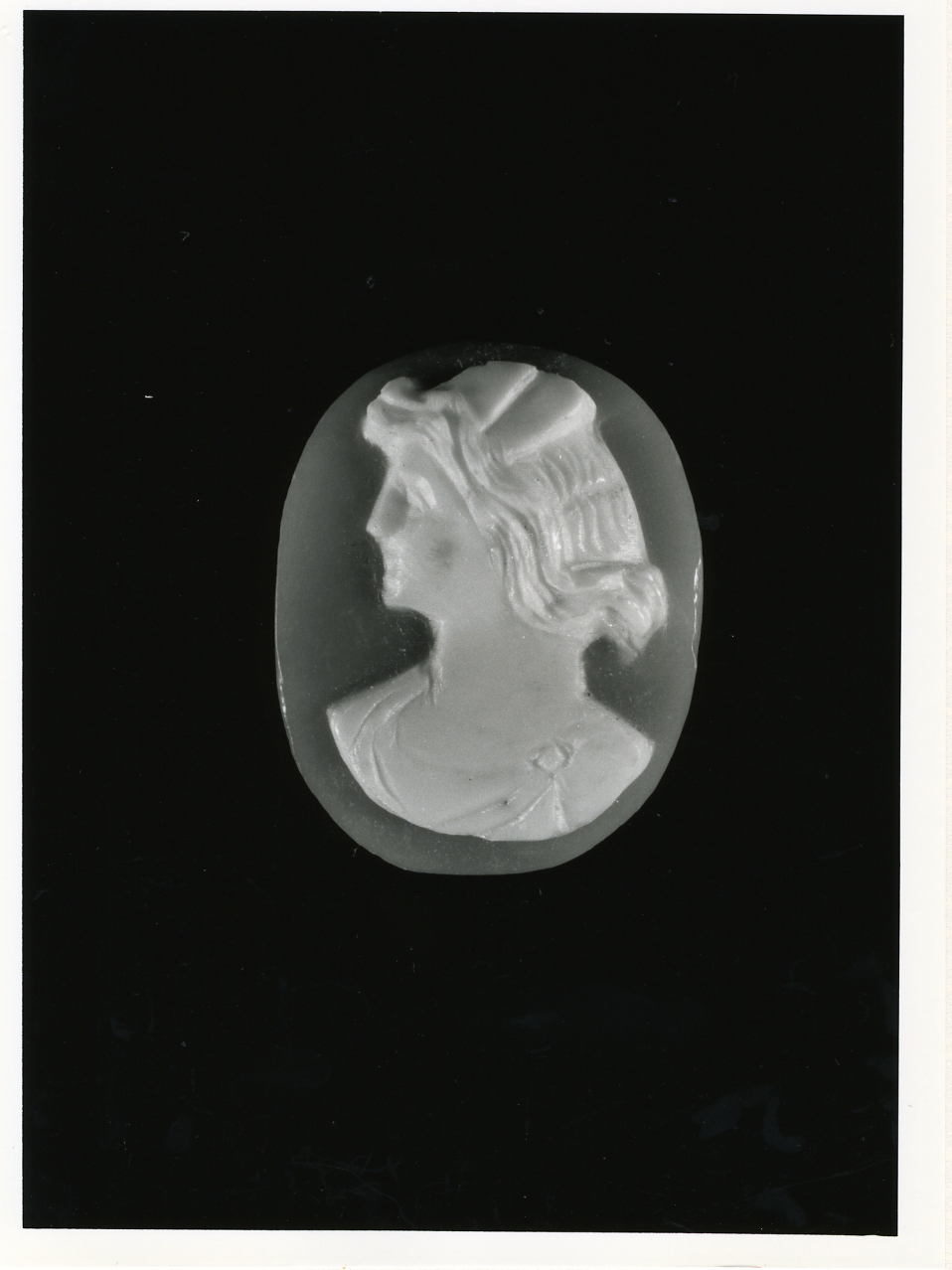 testa di donna (cammeo) - bottega napoletana (primo quarto sec. XX)