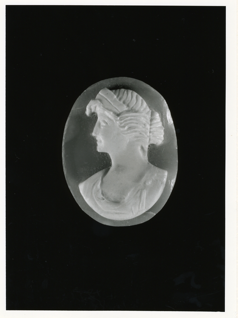 testa di donna (cammeo) - bottega napoletana (primo quarto sec. XX)