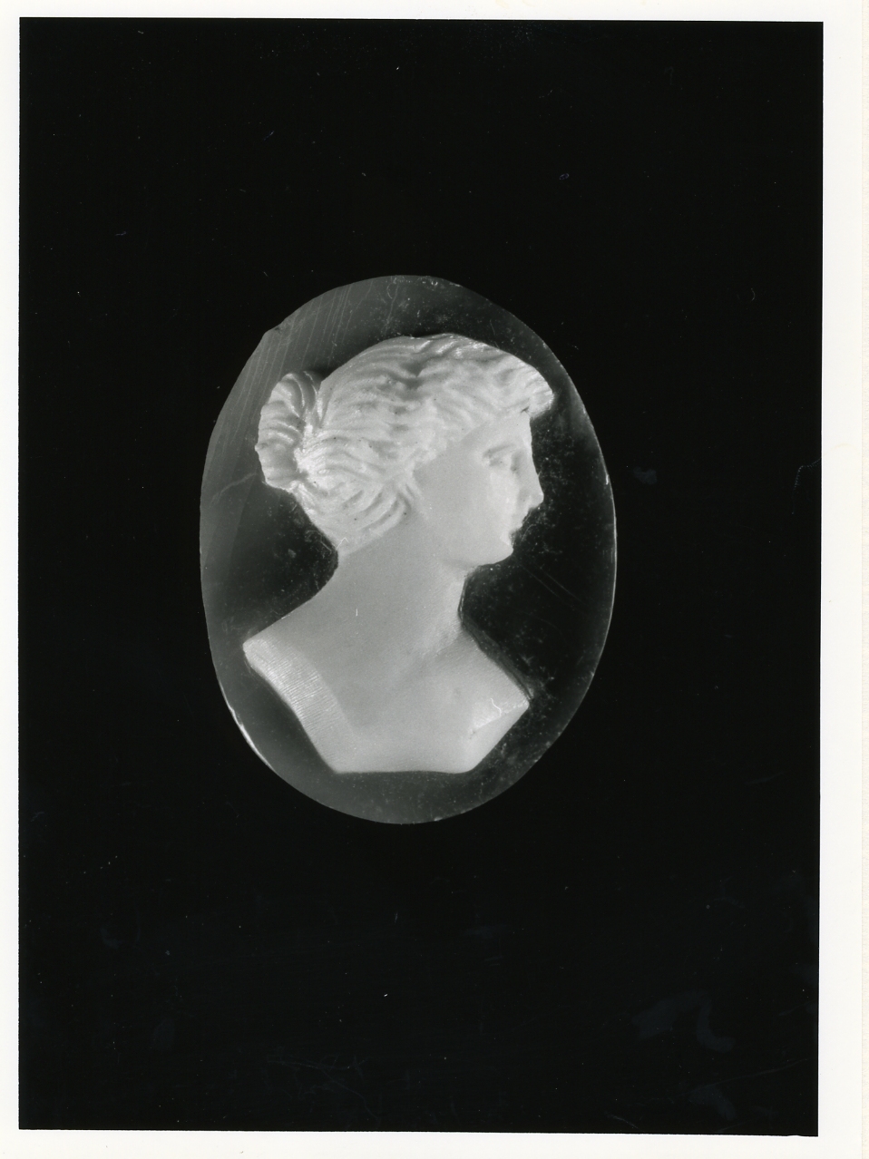 testa di donna (cammeo) - bottega napoletana (primo quarto sec. XX)