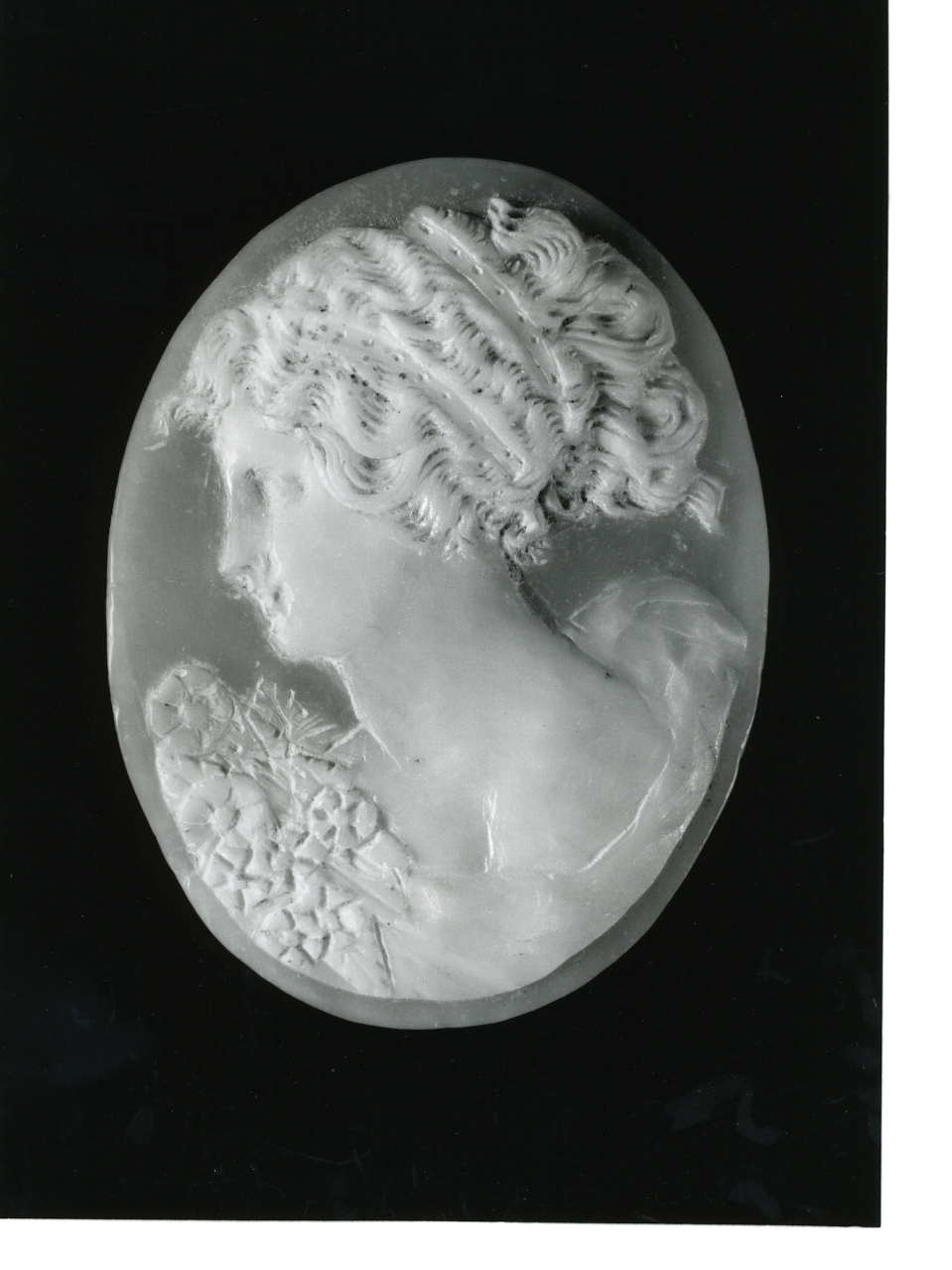 testa di donna (cammeo) - bottega napoletana (primo quarto sec. XX)