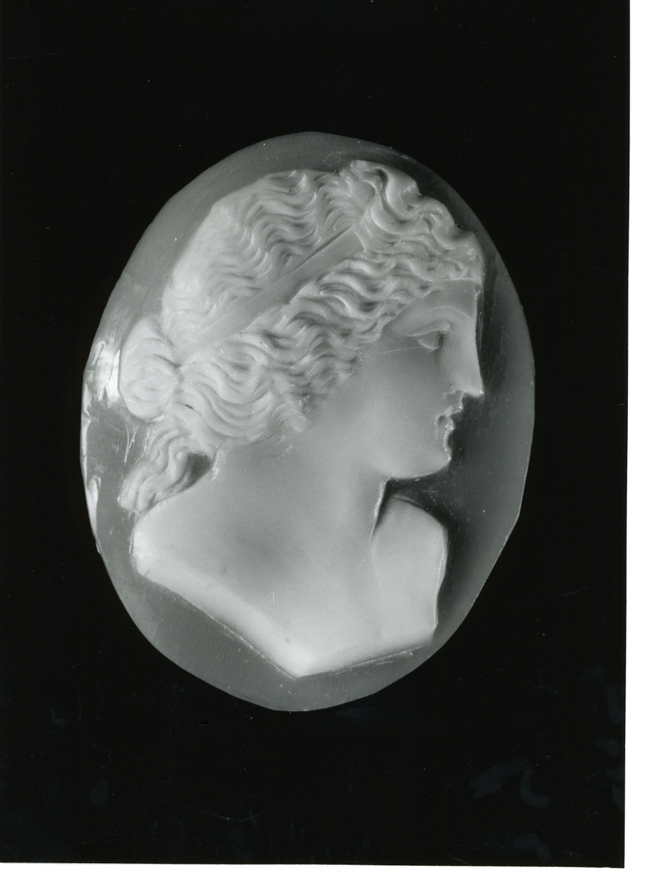 testa di donna (cammeo) - bottega napoletana (primo quarto sec. XX)