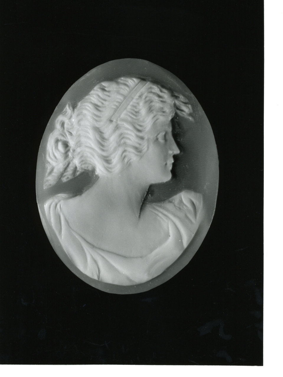 testa di donna (cammeo) - bottega napoletana (primo quarto sec. XX)