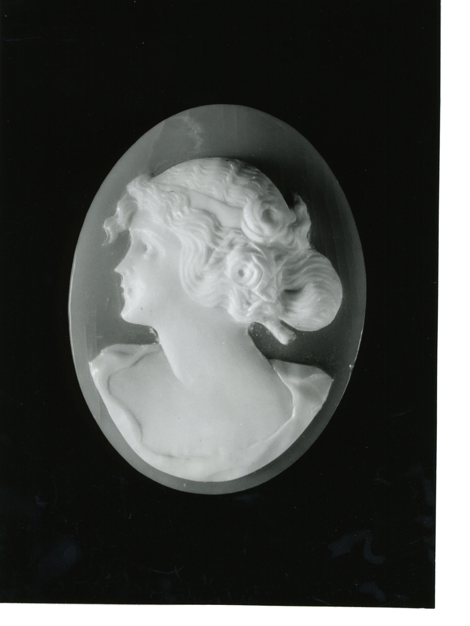 testa di donna (cammeo) - bottega napoletana (primo quarto sec. XX)