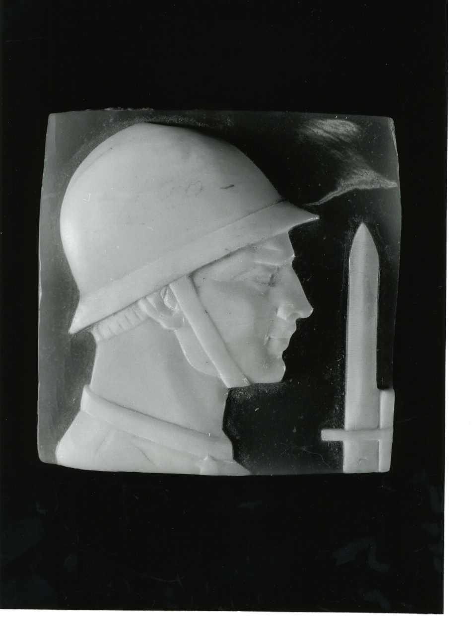 testa d'uomo di profilo (cammeo) - bottega napoletana (primo quarto sec. XX)