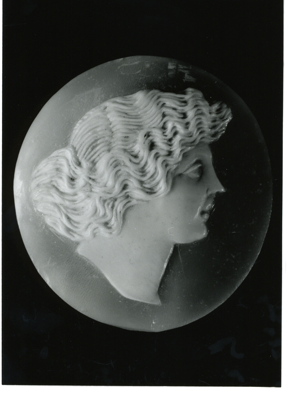 testa di donna (cammeo) - bottega napoletana (primo quarto sec. XX)