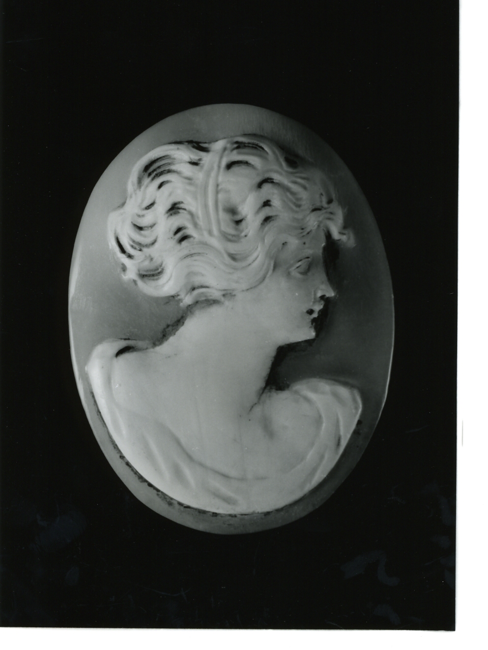 testa di donna (cammeo) - bottega napoletana (primo quarto sec. XX)