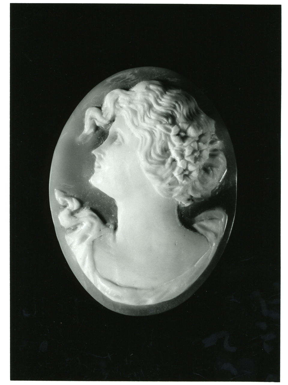 testa di donna (cammeo) - bottega napoletana (primo quarto sec. XX)