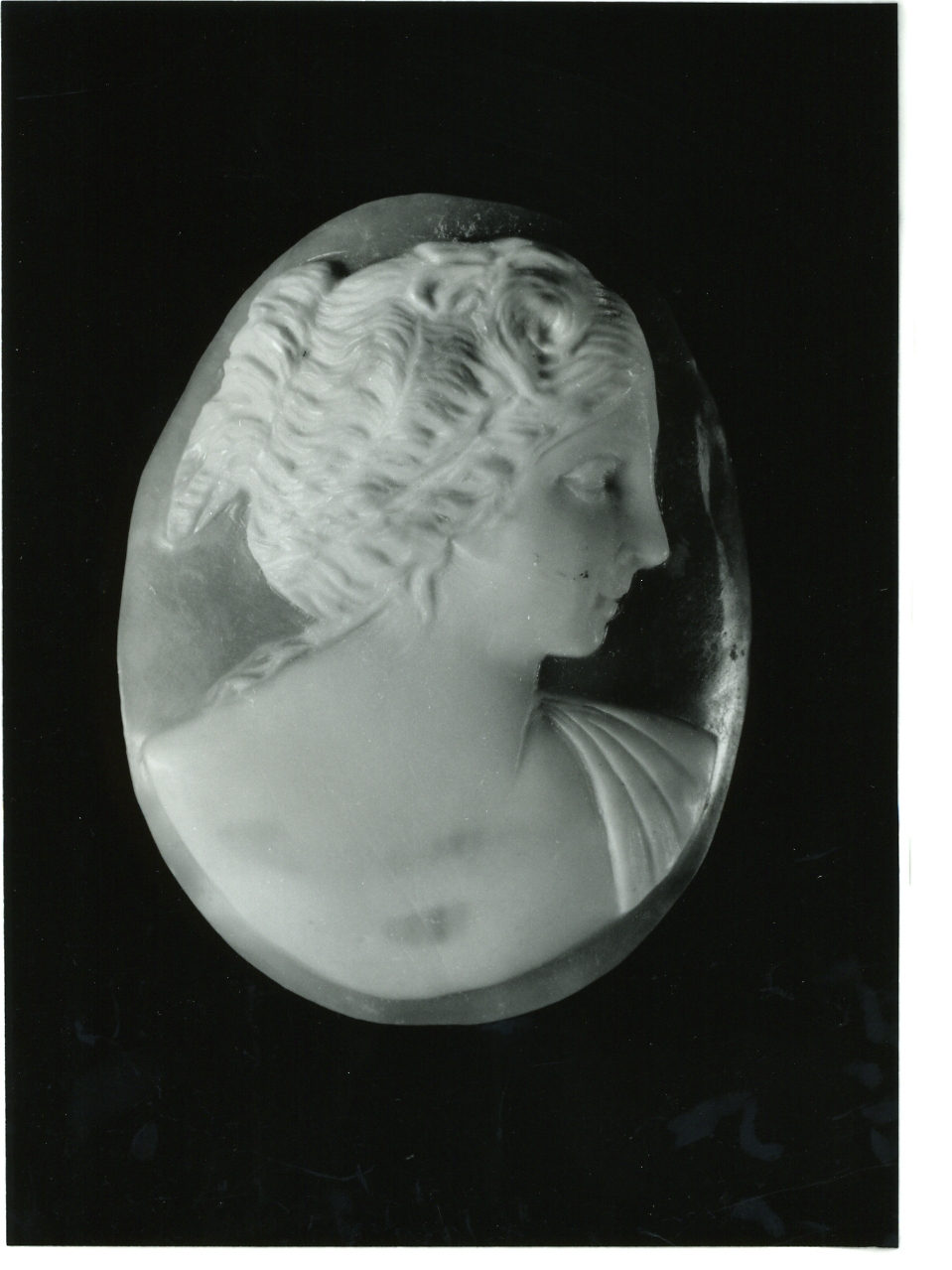 testa di donna (cammeo) - bottega napoletana (primo quarto sec. XX)