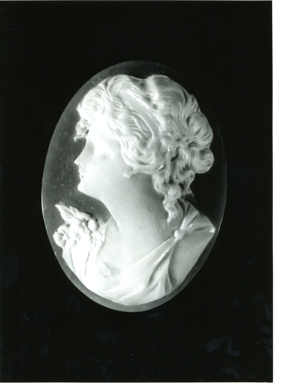 testa di donna (cammeo) - bottega napoletana (primo quarto sec. XX)
