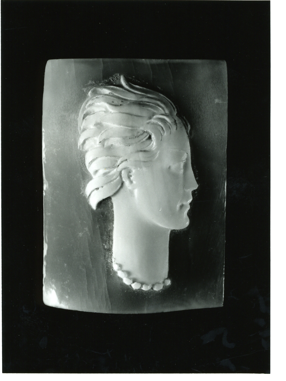 testa di donna (cammeo) - bottega napoletana (primo quarto sec. XX)