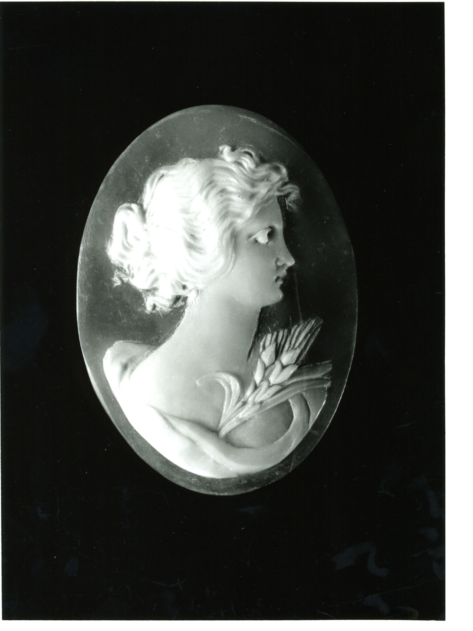testa di donna (cammeo) - bottega napoletana (primo quarto sec. XX)