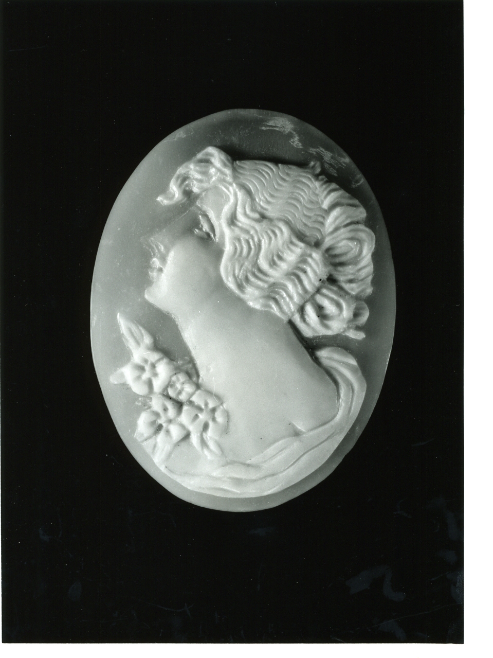 testa di donna (cammeo) - bottega napoletana (primo quarto sec. XX)