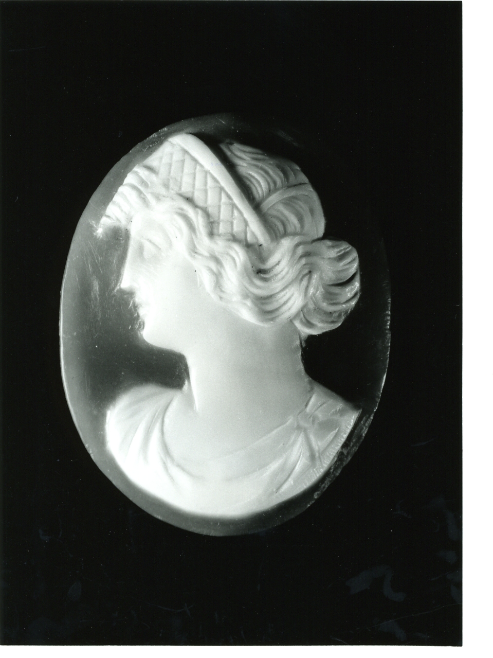 testa di donna (cammeo) - bottega napoletana (primo quarto sec. XX)