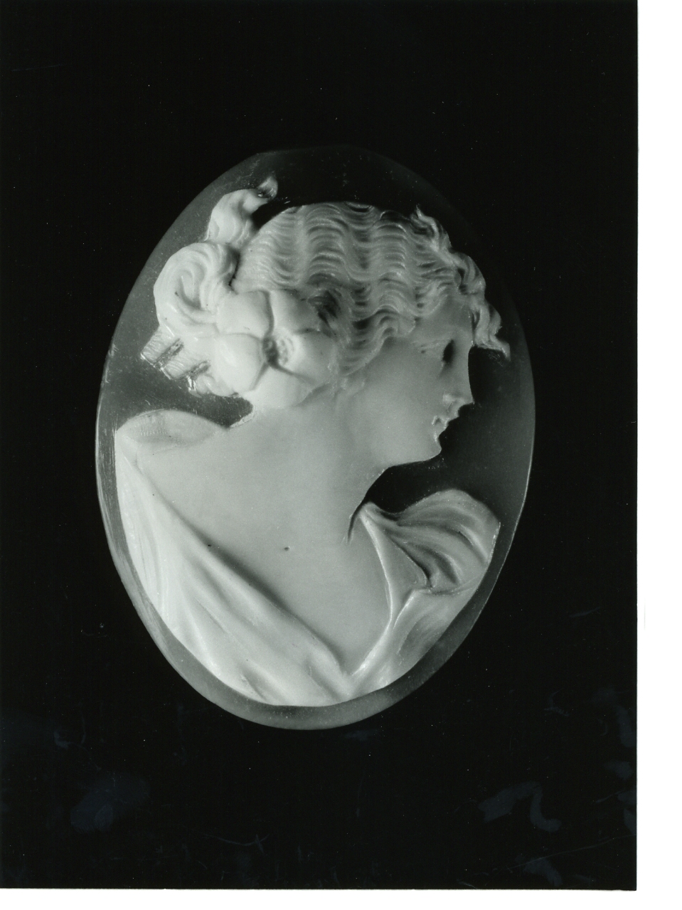 testa di donna (cammeo) - bottega napoletana (primo quarto sec. XX)