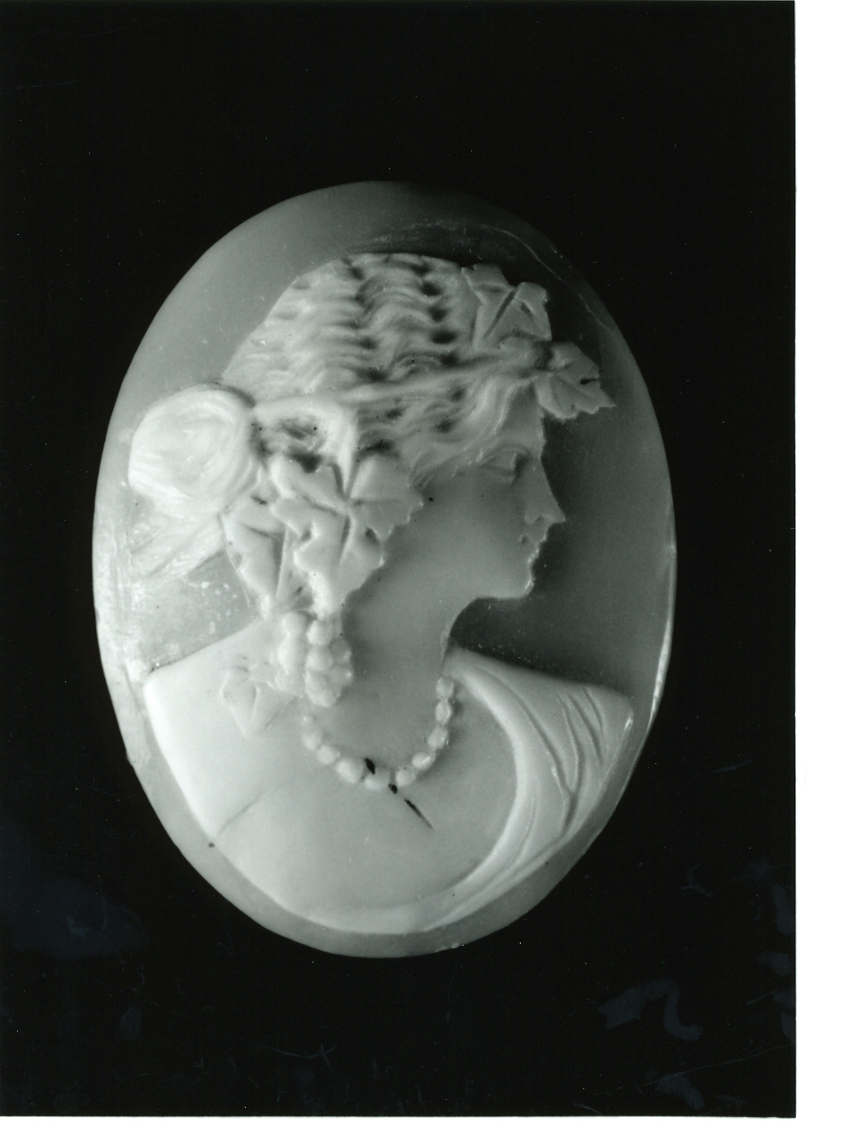 testa di donna (cammeo) - bottega napoletana (primo quarto sec. XX)