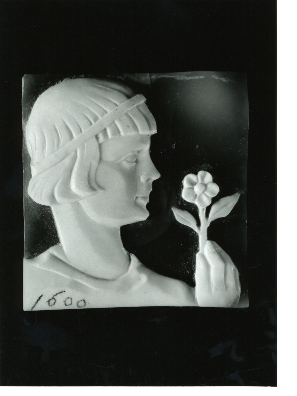 testa di donna (cammeo) - bottega napoletana (primo quarto sec. XX)