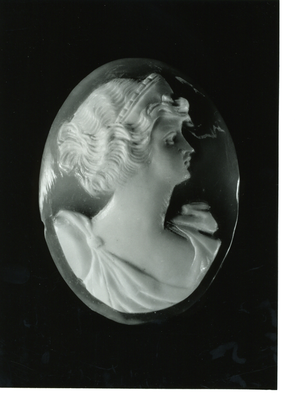 testa di donna (cammeo) - bottega napoletana (primo quarto sec. XX)