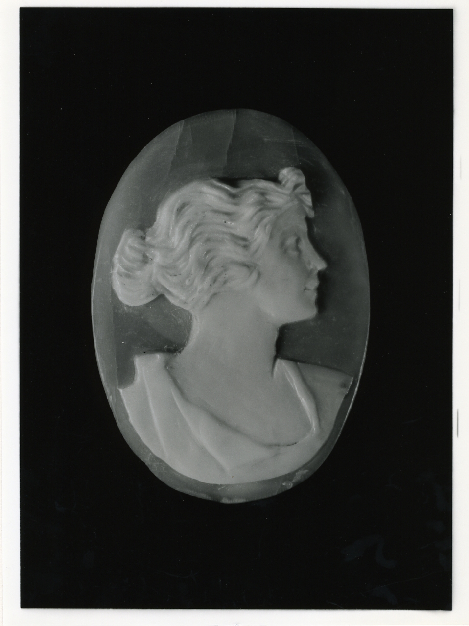 testa di donna (cammeo) - bottega napoletana (primo quarto sec. XX)