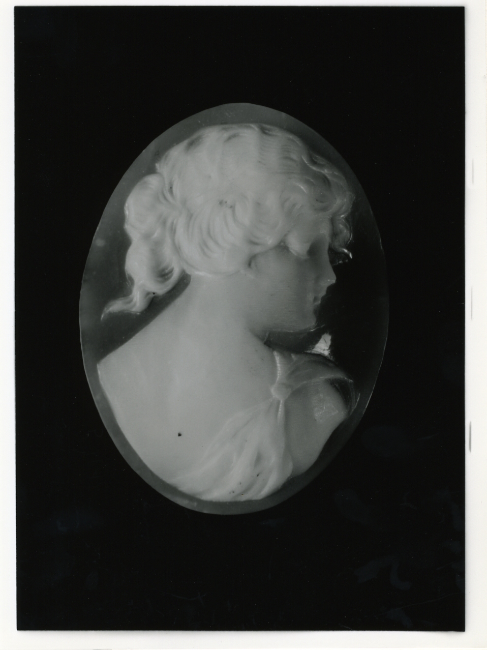 testa di donna (cammeo) - bottega napoletana (primo quarto sec. XX)