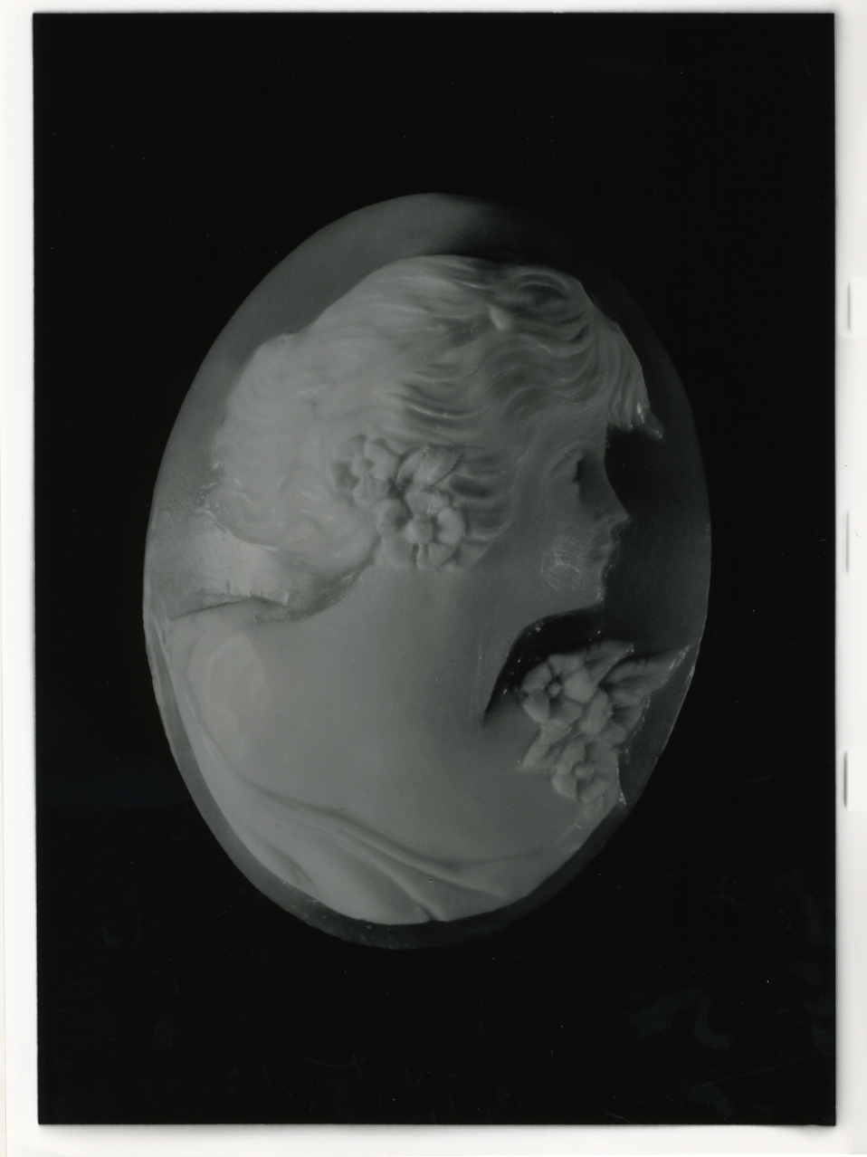 testa di donna (cammeo) - bottega napoletana (primo quarto sec. XX)