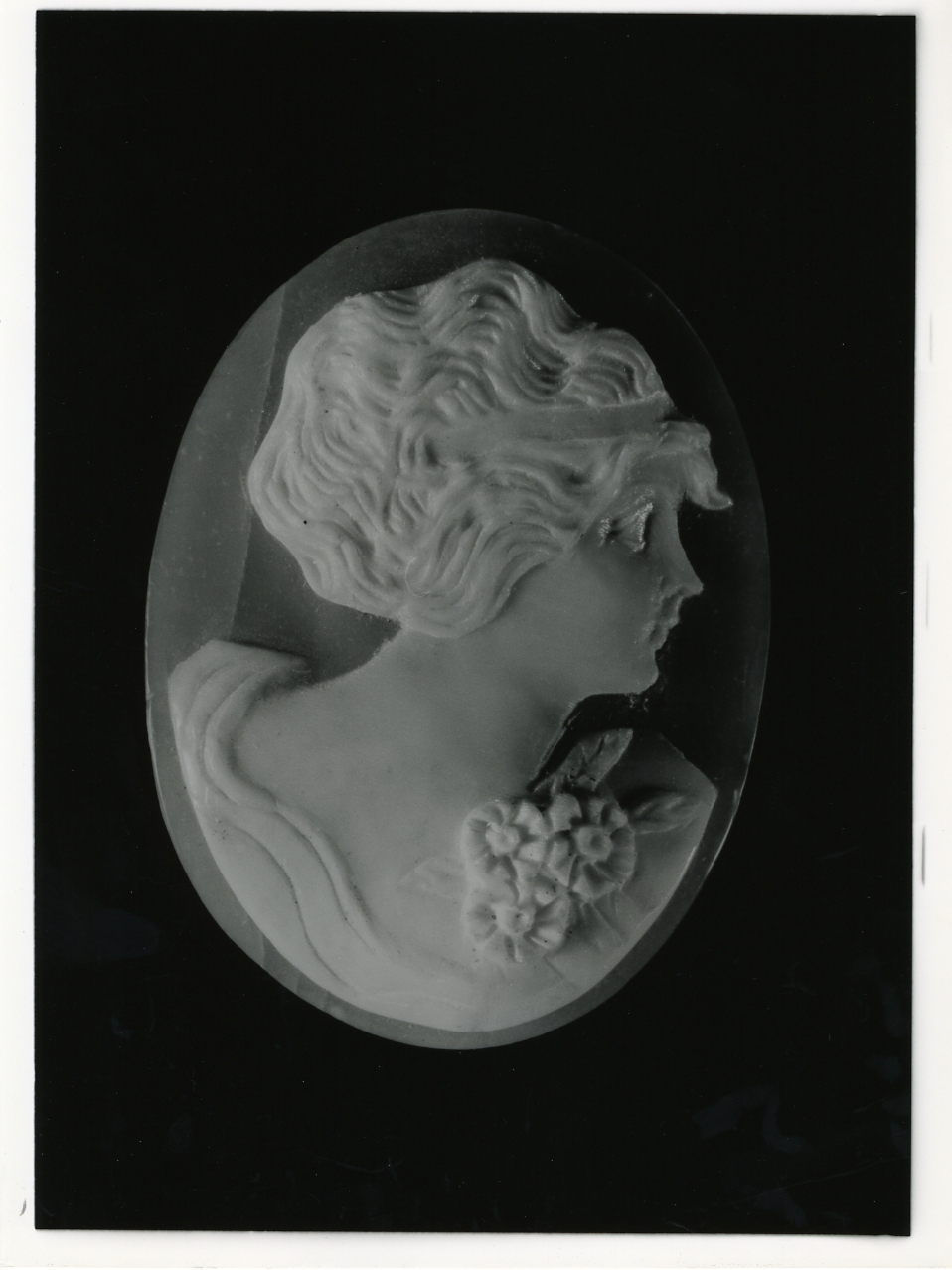 testa di donna (cammeo) - bottega napoletana (primo quarto sec. XX)