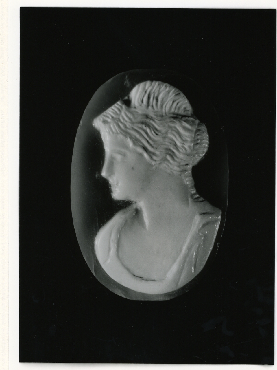 testa di donna (cammeo) - bottega napoletana (primo quarto sec. XX)