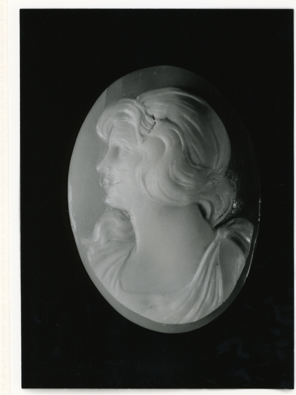testa di donna (cammeo) - bottega napoletana (primo quarto sec. XX)