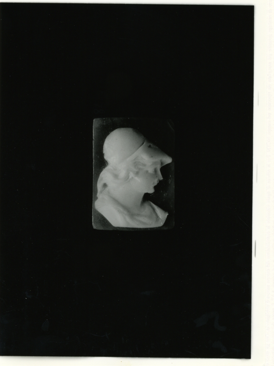 testa di donna (cammeo) - bottega napoletana (primo quarto sec. XX)