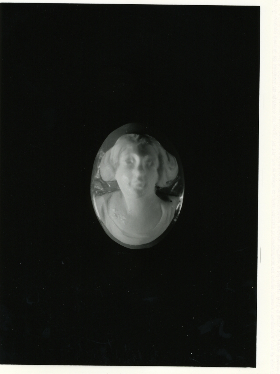 testa di donna (cammeo) - bottega napoletana (primo quarto sec. XX)