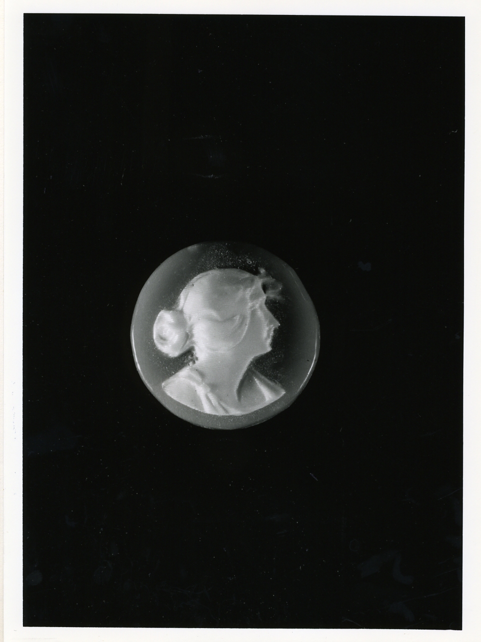 testa di donna (cammeo) - bottega napoletana (primo quarto sec. XX)