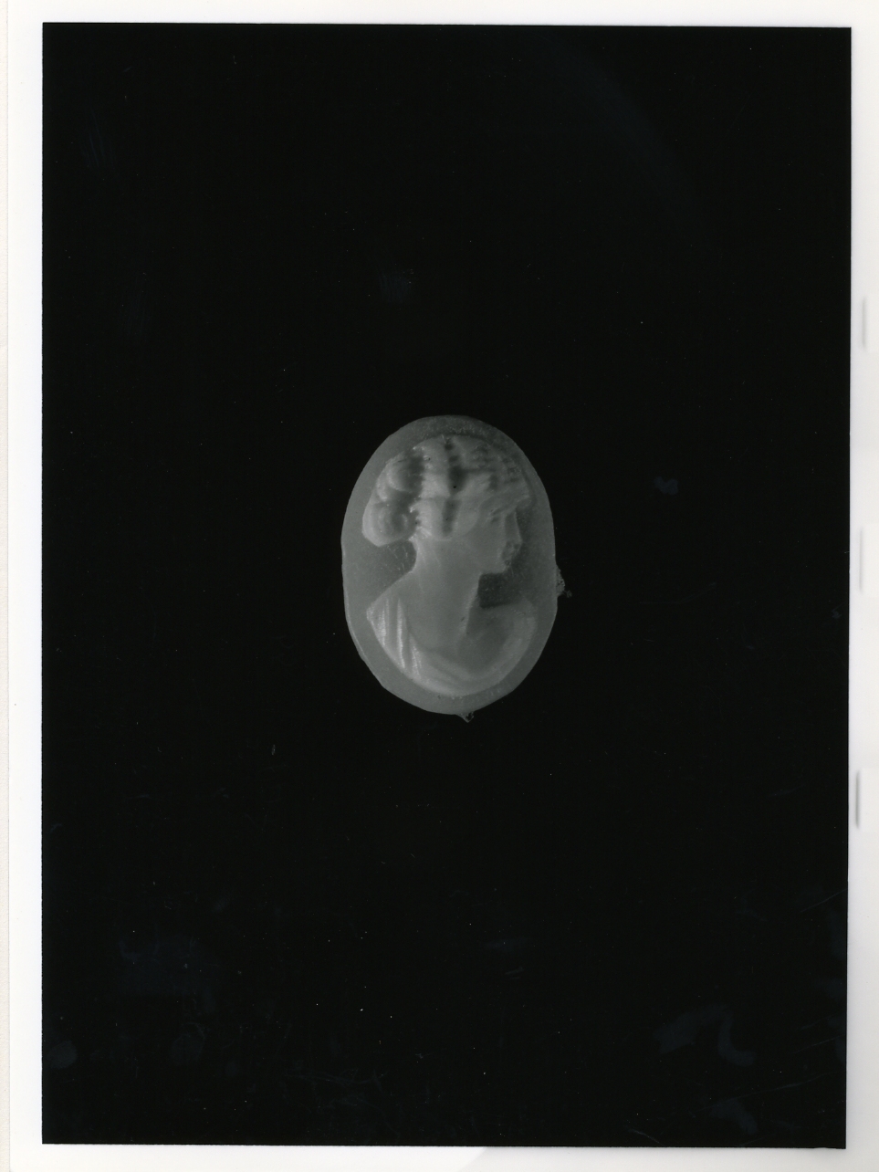 testa di donna (cammeo) - bottega napoletana (primo quarto sec. XX)