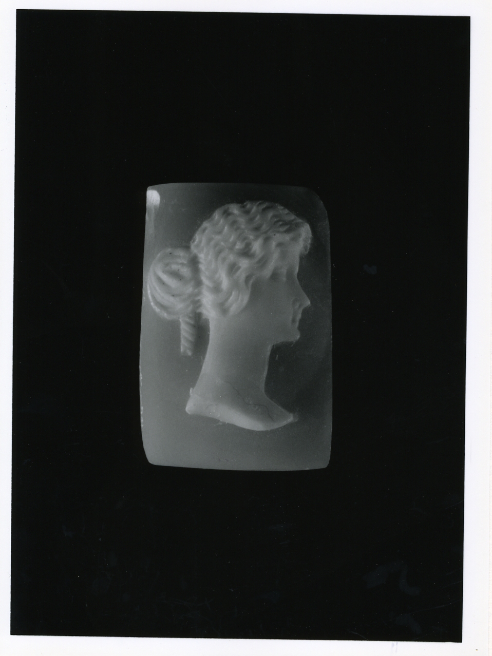 testa di donna (cammeo) - bottega napoletana (primo quarto sec. XX)