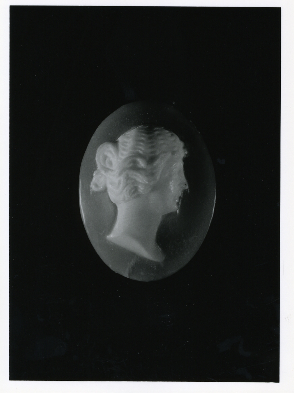 testa di donna (cammeo) - bottega napoletana (primo quarto sec. XX)