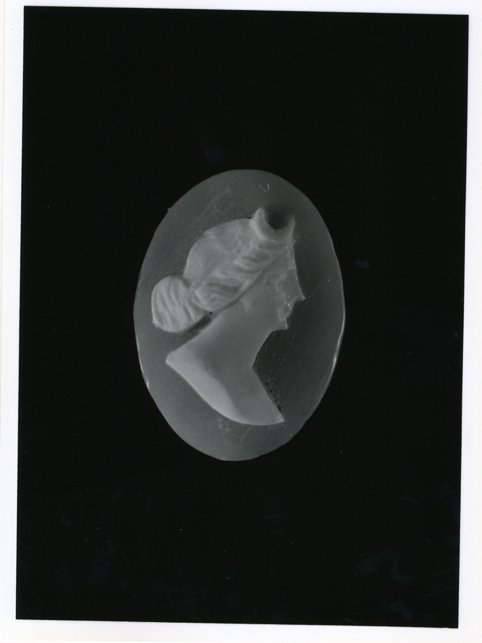 testa di donna (cammeo) - bottega napoletana (primo quarto sec. XX)