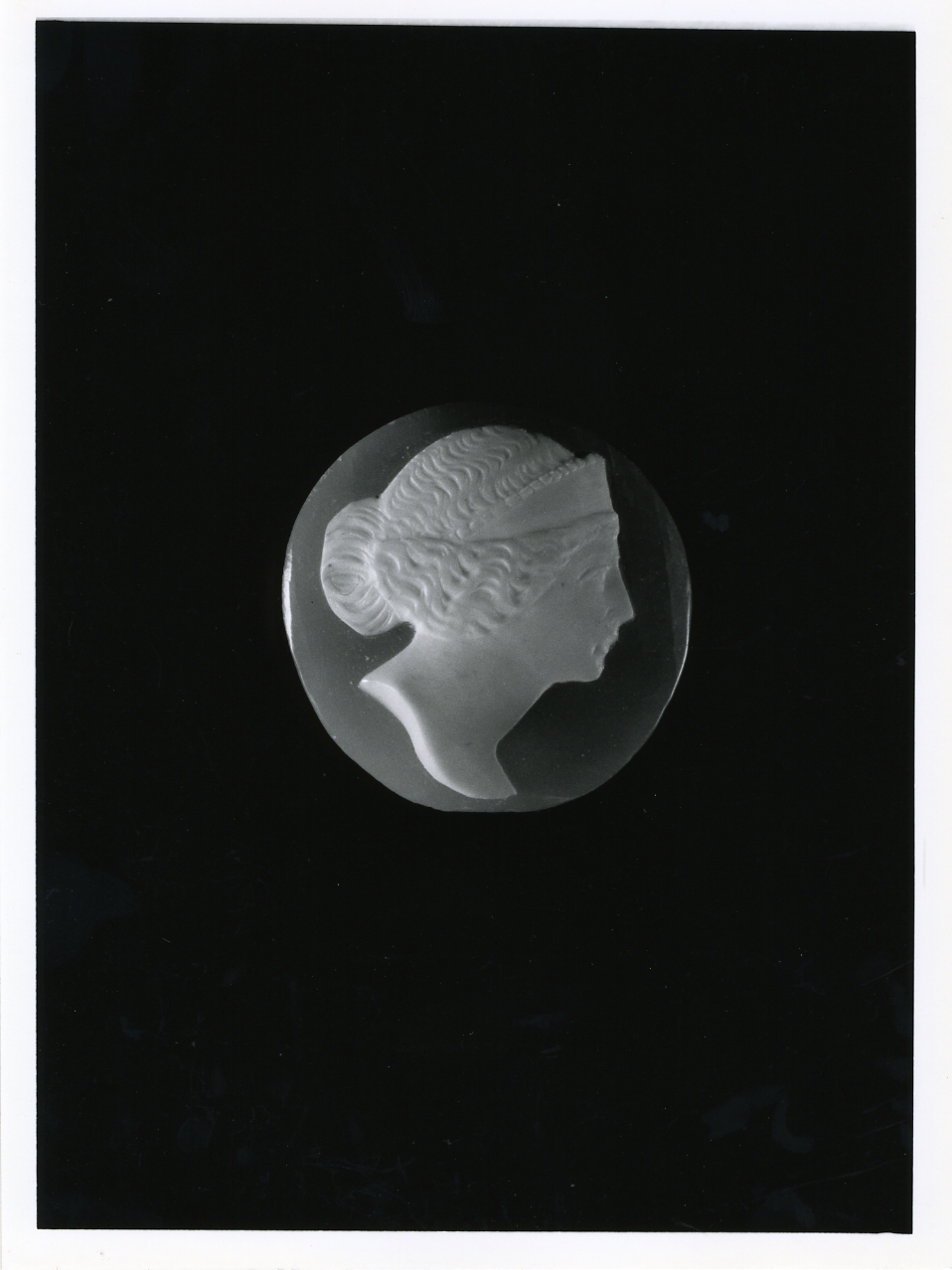 testa di donna (cammeo) - bottega napoletana (primo quarto sec. XX)