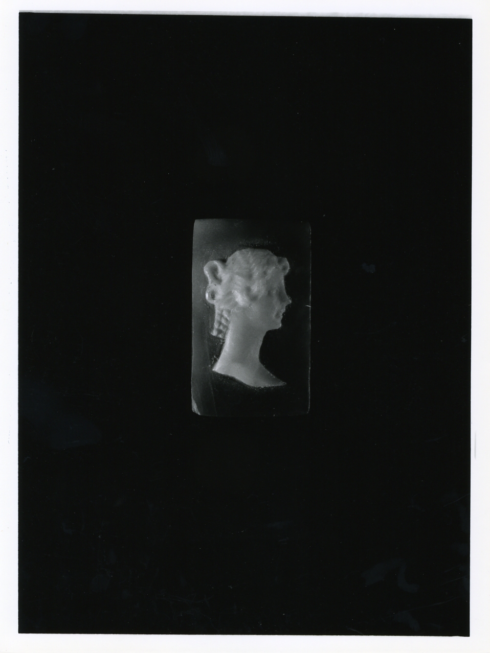 testa di donna (cammeo) - bottega napoletana (primo quarto sec. XX)