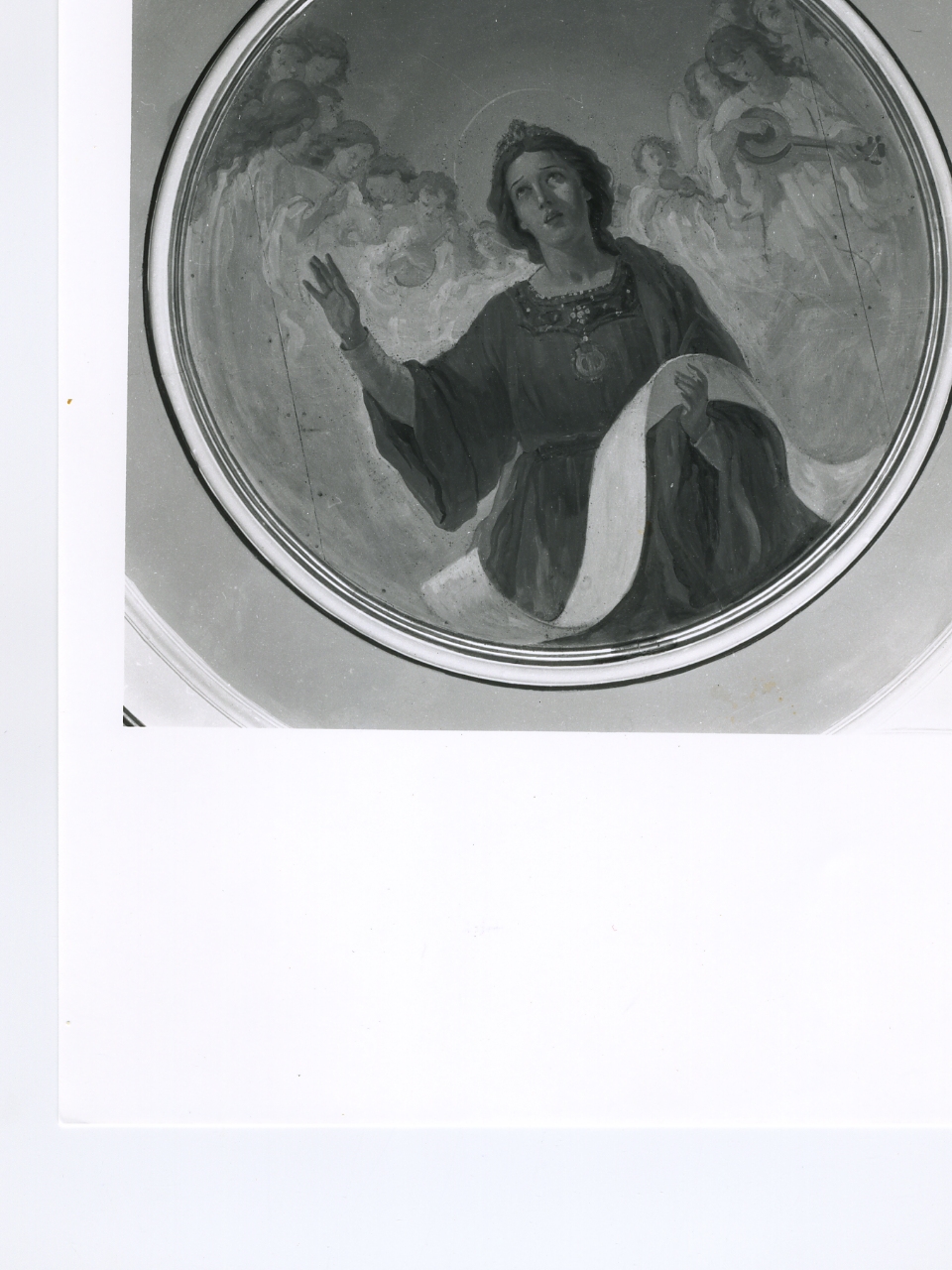 Santa Cecilia (dipinto) di Liguori Giuseppe (secondo quarto sec. XX)