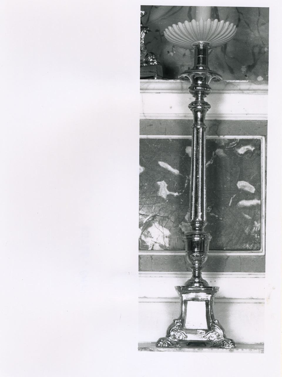 candelabro, serie - bottega napoletana (fine sec. XIX)