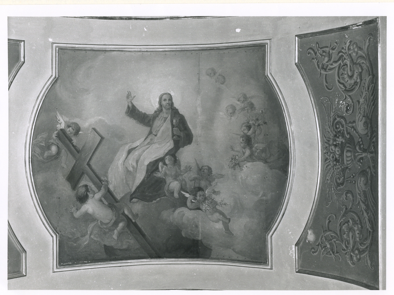 Cristo in gloria (dipinto) di Liguori Giuseppe (sec. XX)