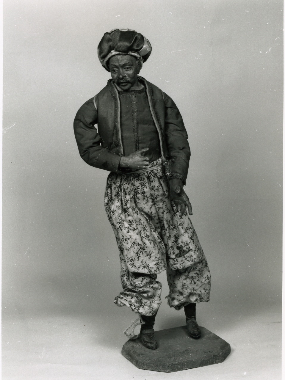 figura maschile (statuetta di presepio) - bottega napoletana (sec. XIX)