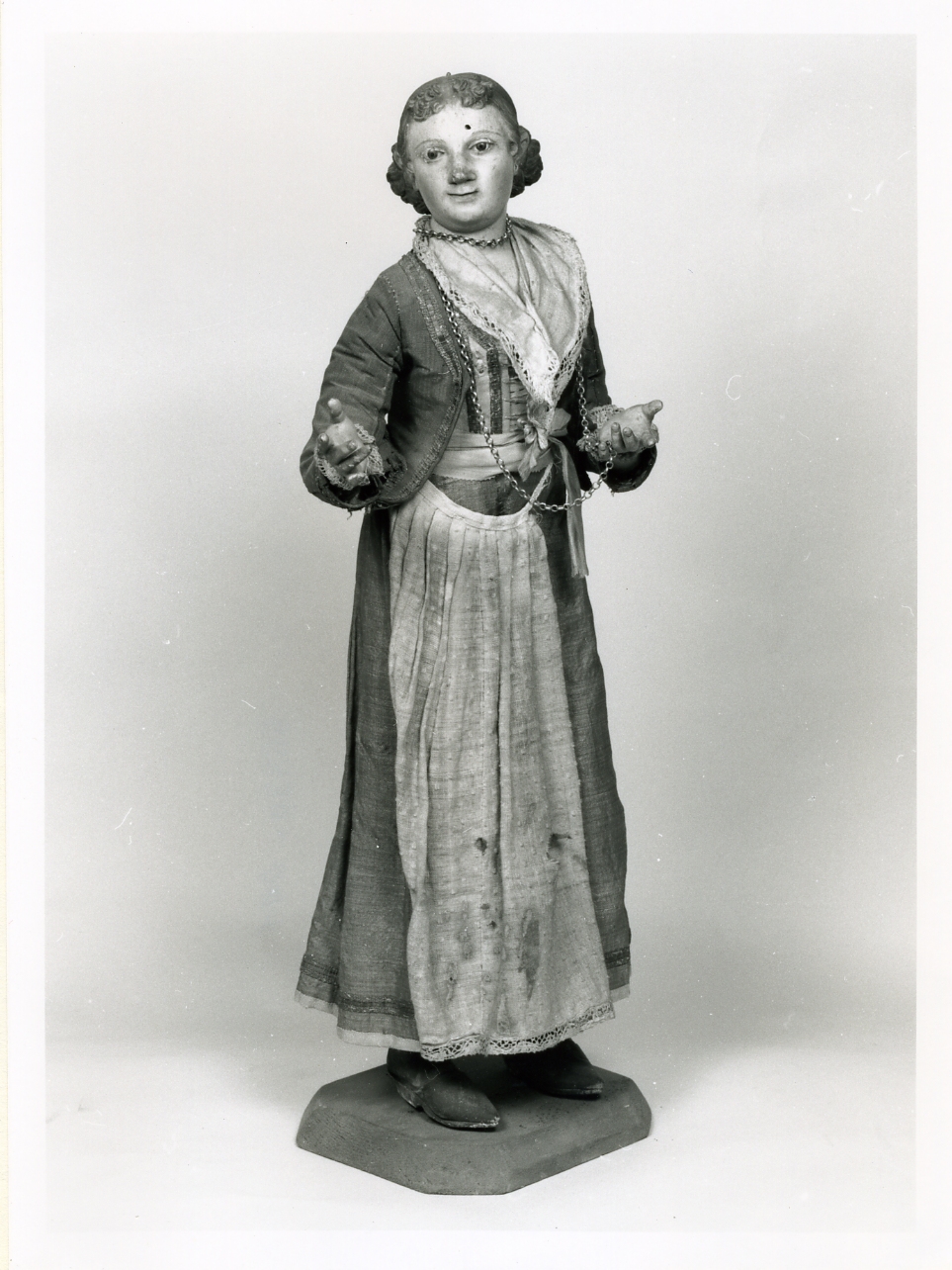 figura femminile (statuetta di presepio) - bottega napoletana (sec. XIX)