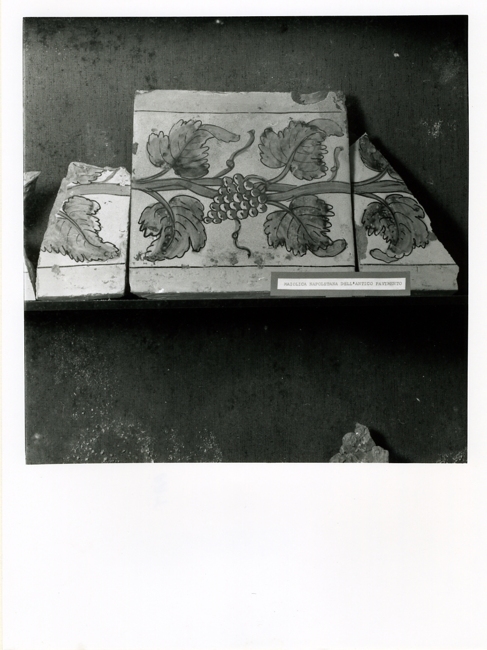 mattonella, frammento - bottega napoletana (sec. XVIII)