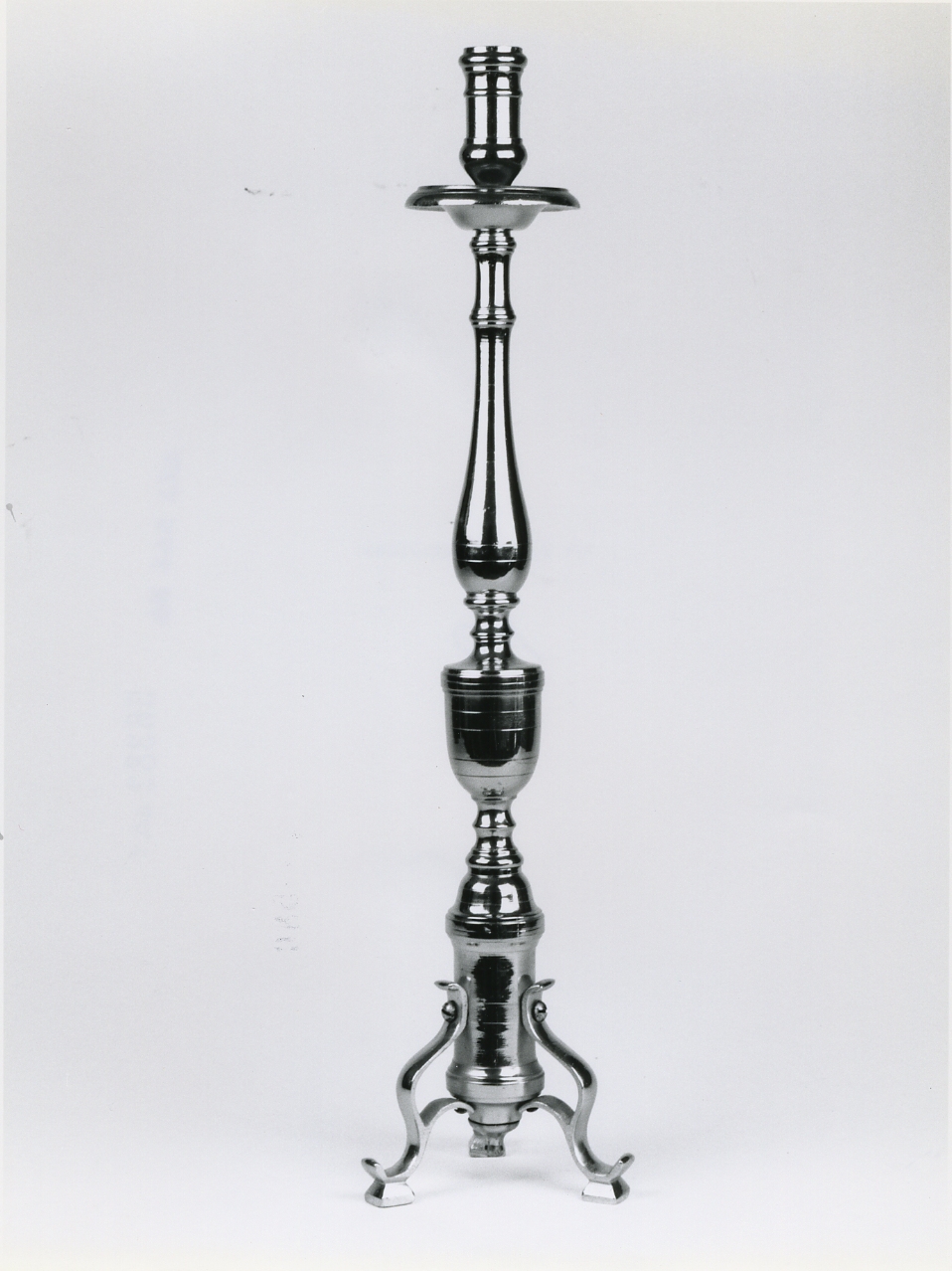 candeliere d'altare, serie - bottega campana (fine sec. XIX)