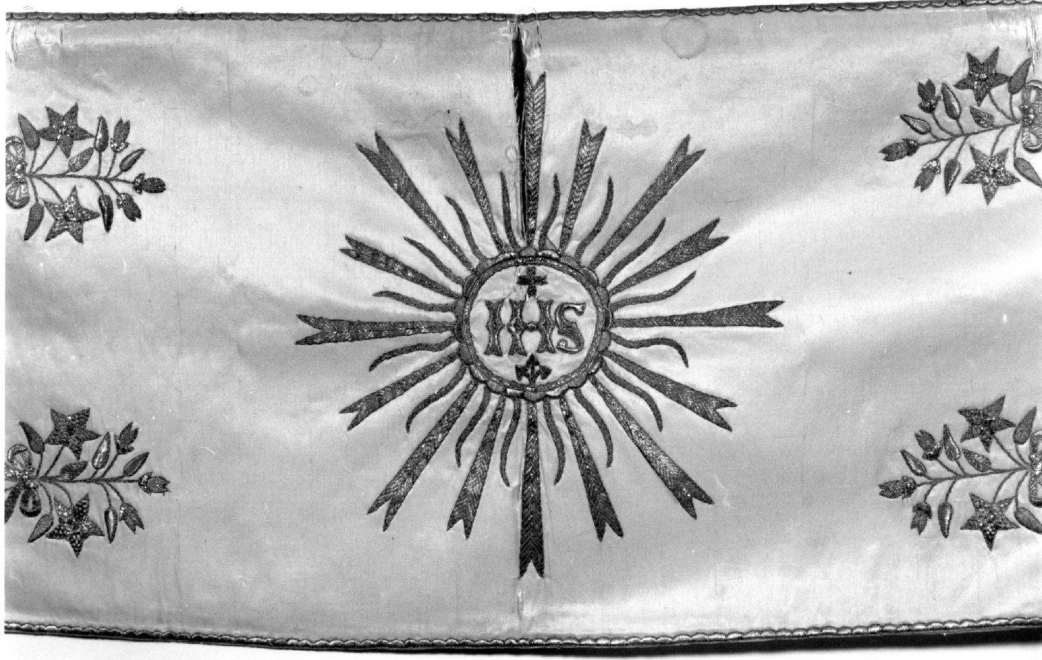 velo omerale, elemento d'insieme - manifattura Italia centro-meridionale (sec. XIX)