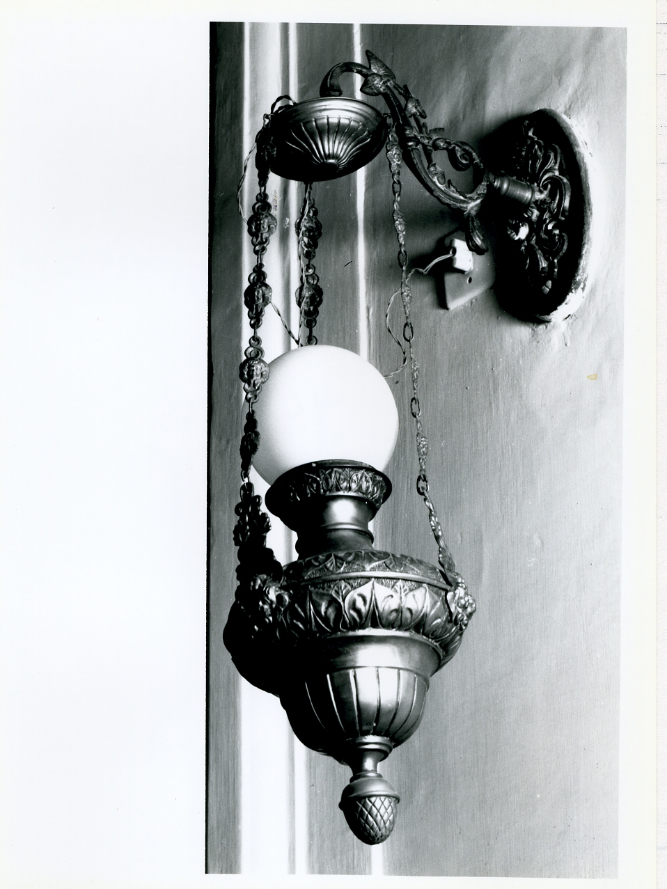 lampada pensile, serie - bottega napoletana (prima metà sec. XX)