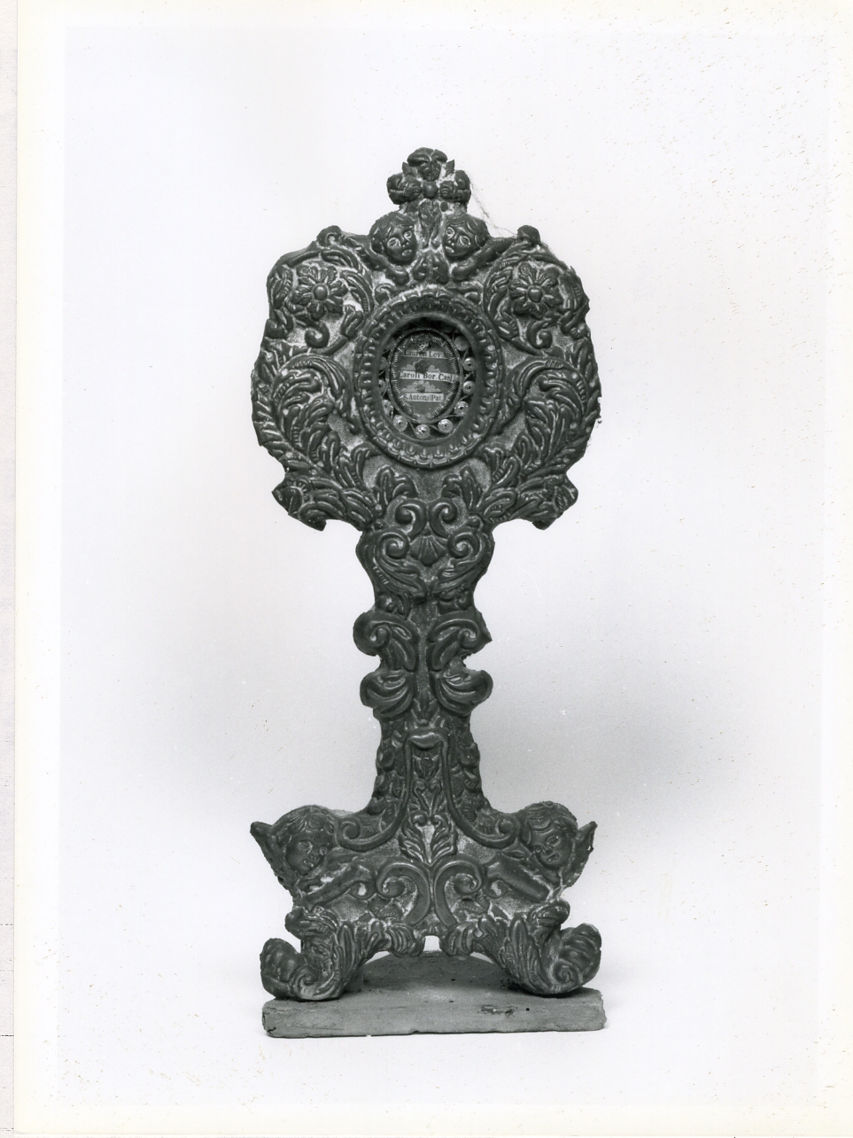 reliquiario - a ostensorio, serie - bottega napoletana (sec. XIX)