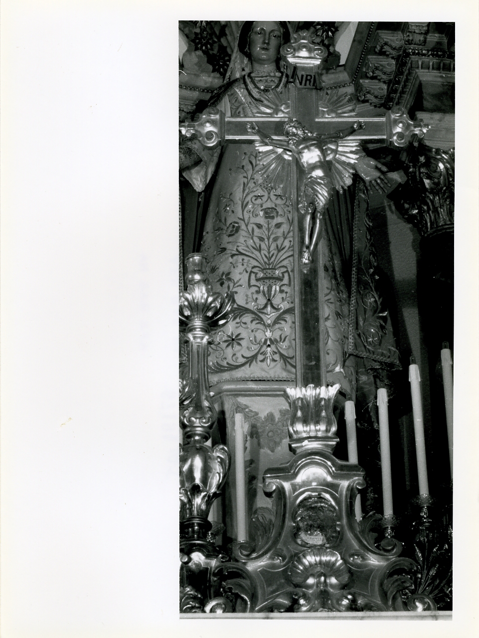 candelabro, serie - bottega napoletana (seconda metà sec. XIX)