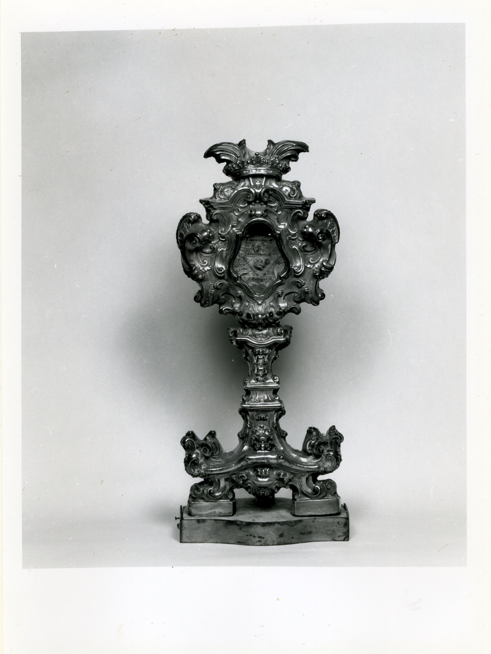 reliquiario - a ostensorio - bottega napoletana (metà sec. XIX)