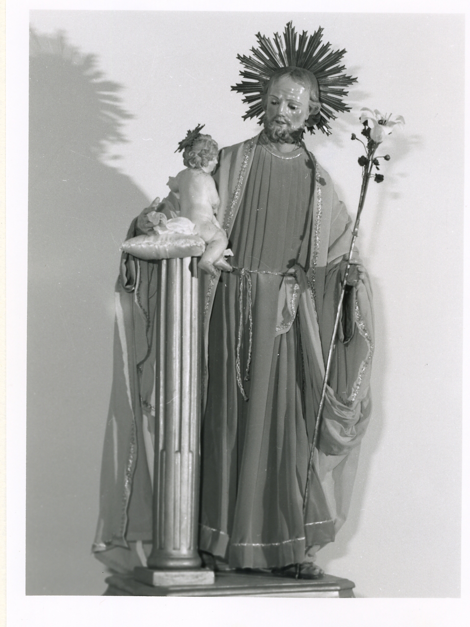 San Giuseppe e Gesù Bambino (statua) - bottega campana (sec. XIX)