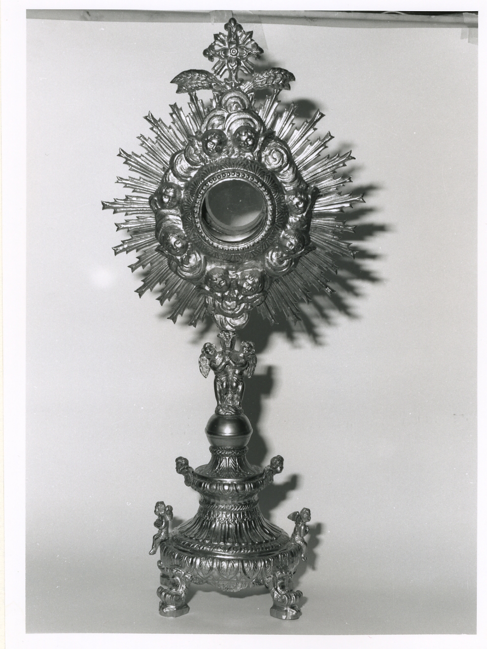 ostensorio - a raggiera - bottega napoletana (inizio sec. XX)